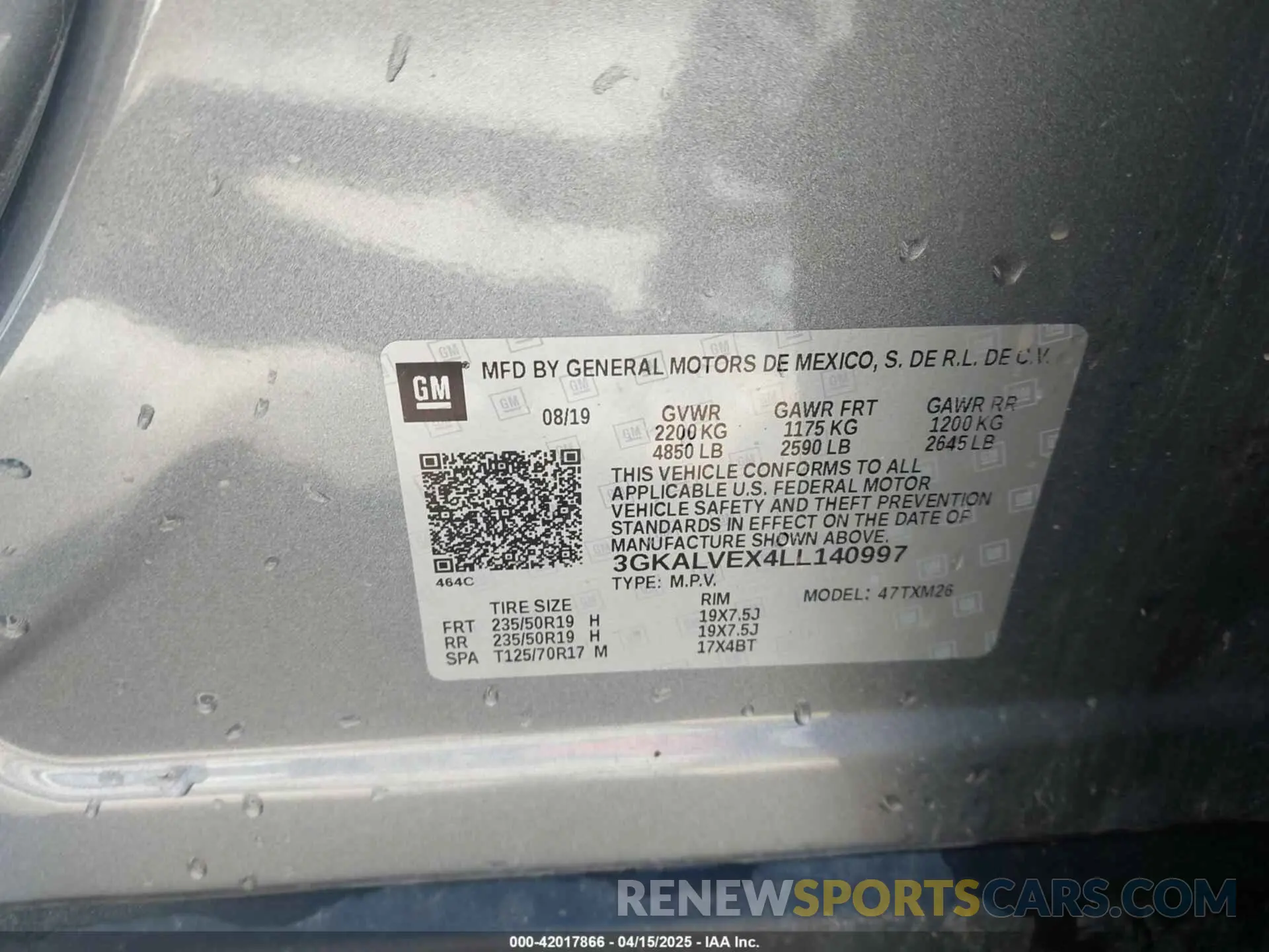 9 Photograph of a damaged car 3GKALVEX4LL140997 GMC TERRAIN 2020