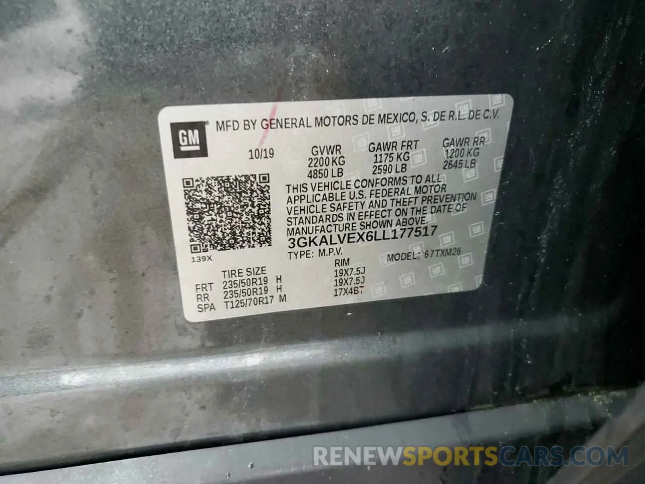 13 Photograph of a damaged car 3GKALVEX6LL177517 GMC TERRAIN 2020