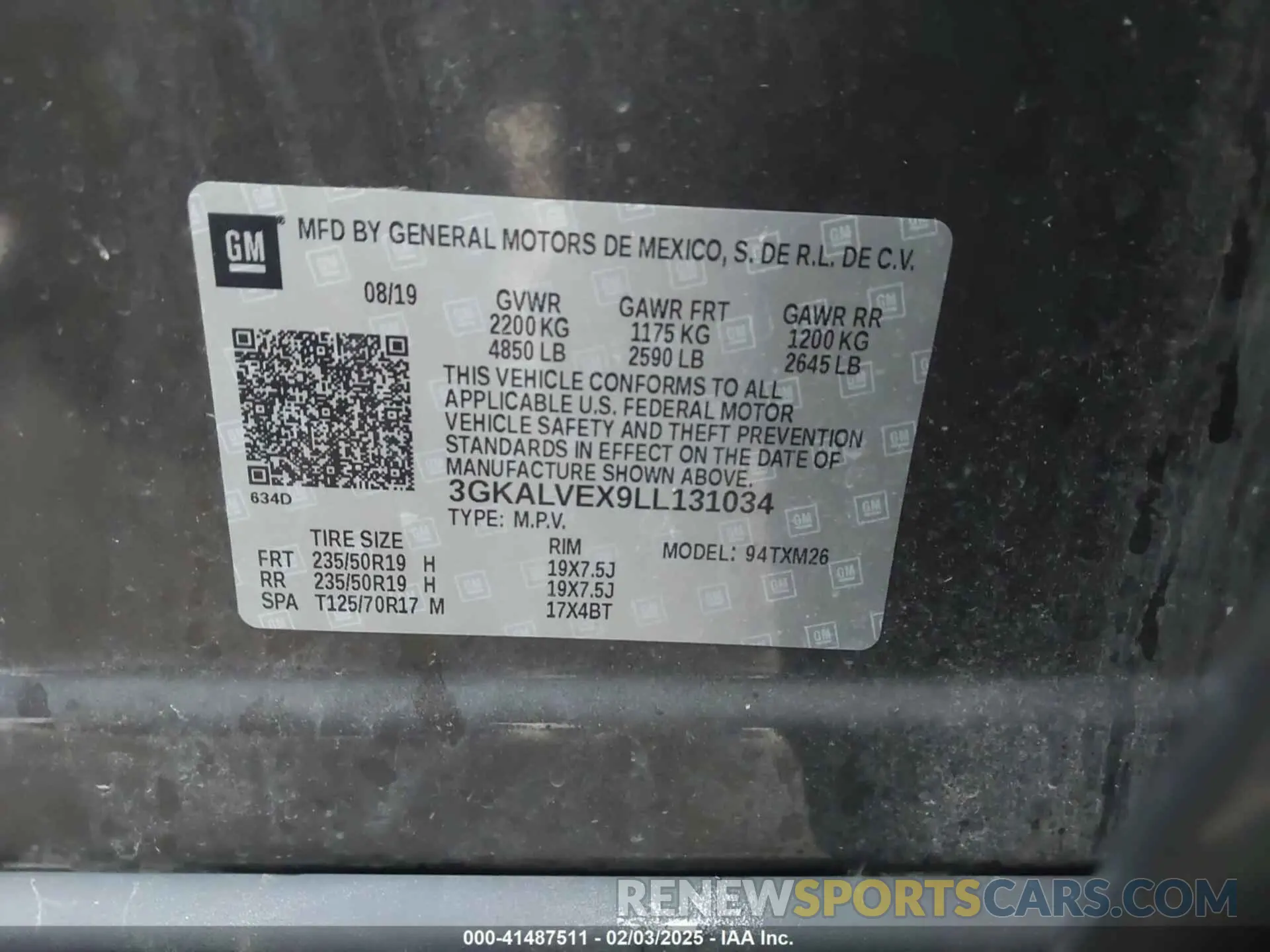 9 Фотография поврежденного автомобиля 3GKALVEX9LL131034 GMC TERRAIN 2020