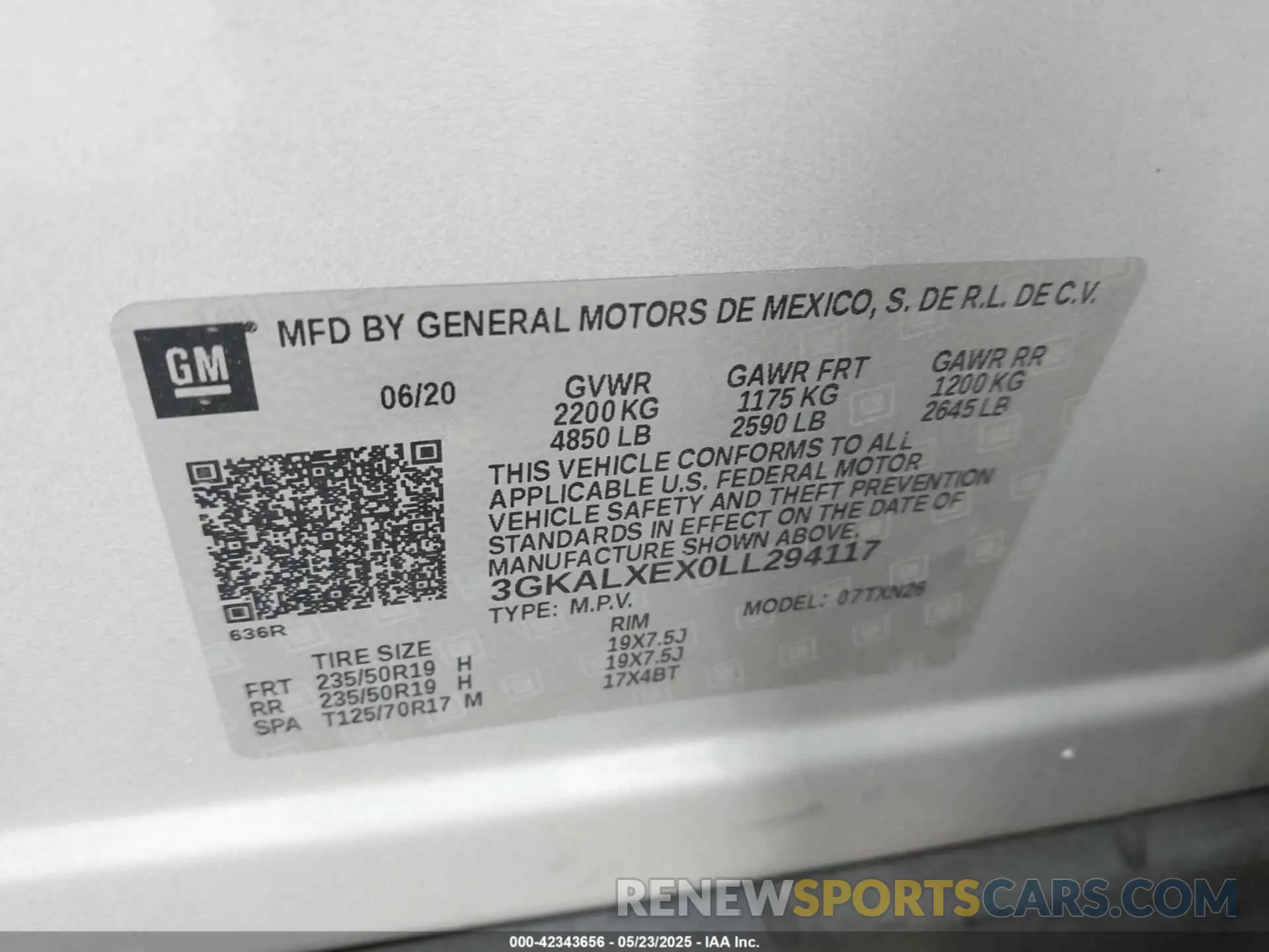 9 Фотография поврежденного автомобиля 3GKALXEX0LL294117 GMC TERRAIN 2020