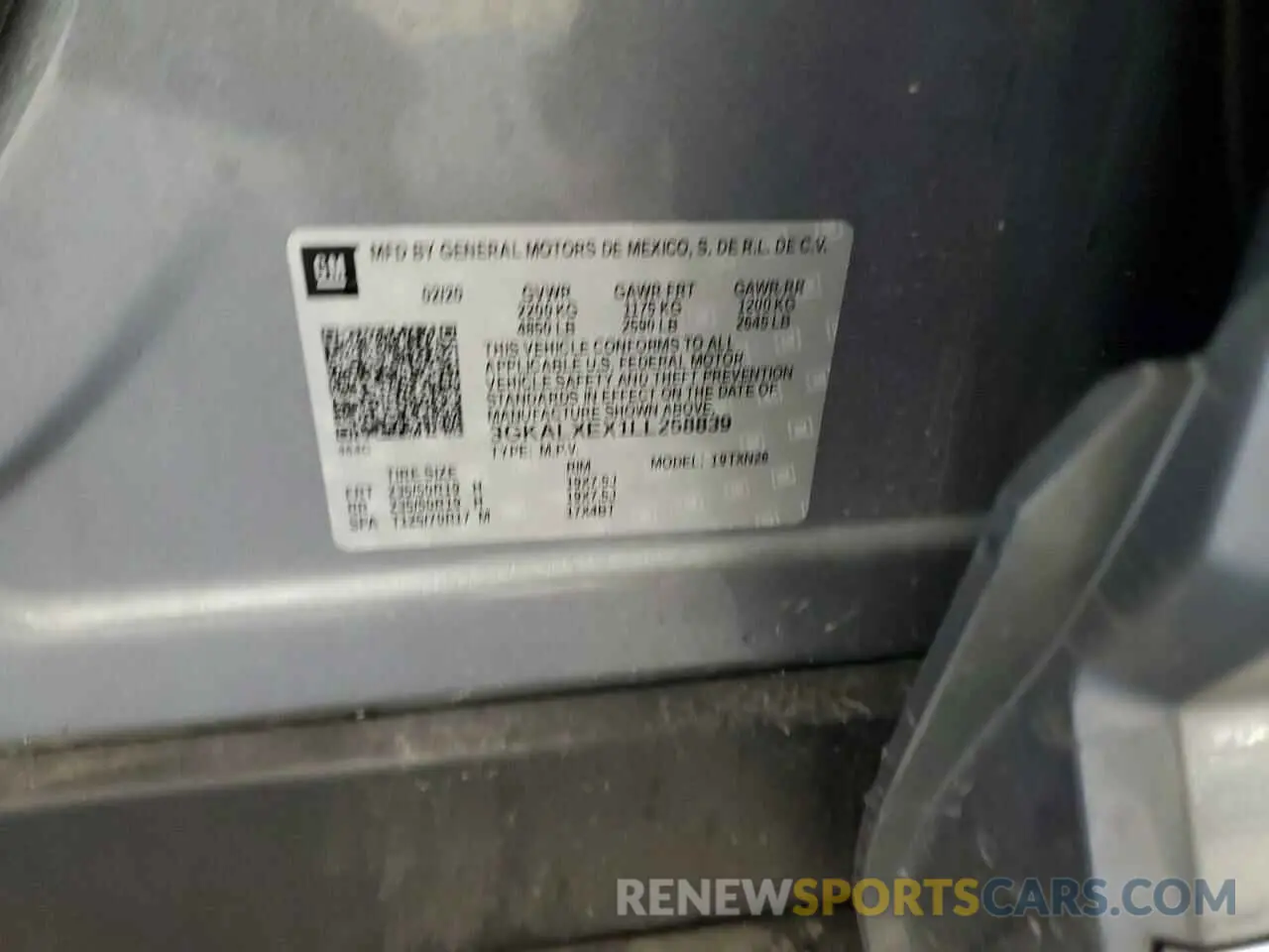 14 Photograph of a damaged car 3GKALXEX1LL258839 GMC TERRAIN 2020