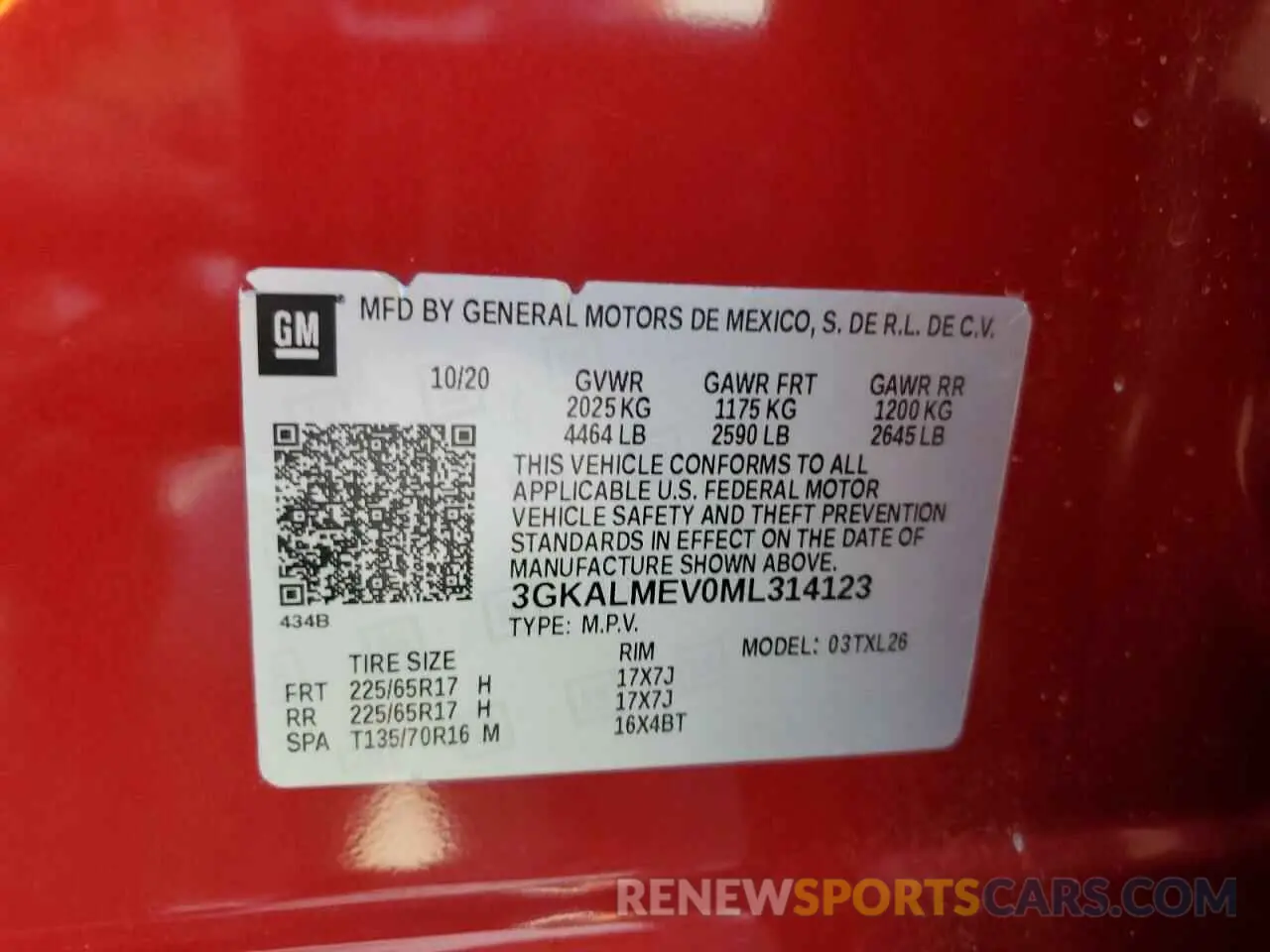 13 Фотография поврежденного автомобиля 3GKALMEV0ML314123 GMC TERRAIN 2021