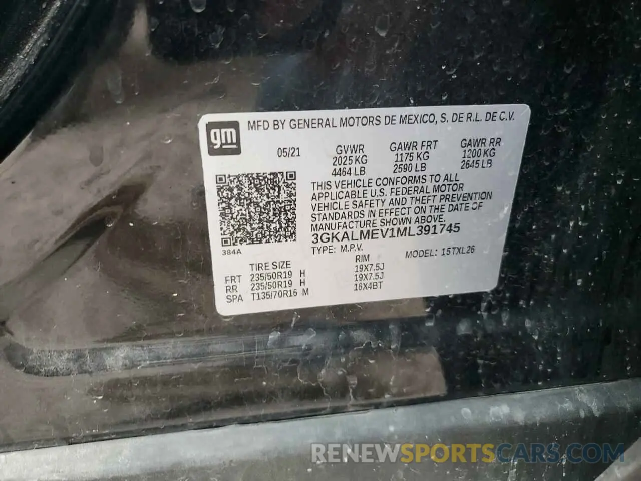 12 Фотография поврежденного автомобиля 3GKALMEV1ML391745 GMC TERRAIN 2021