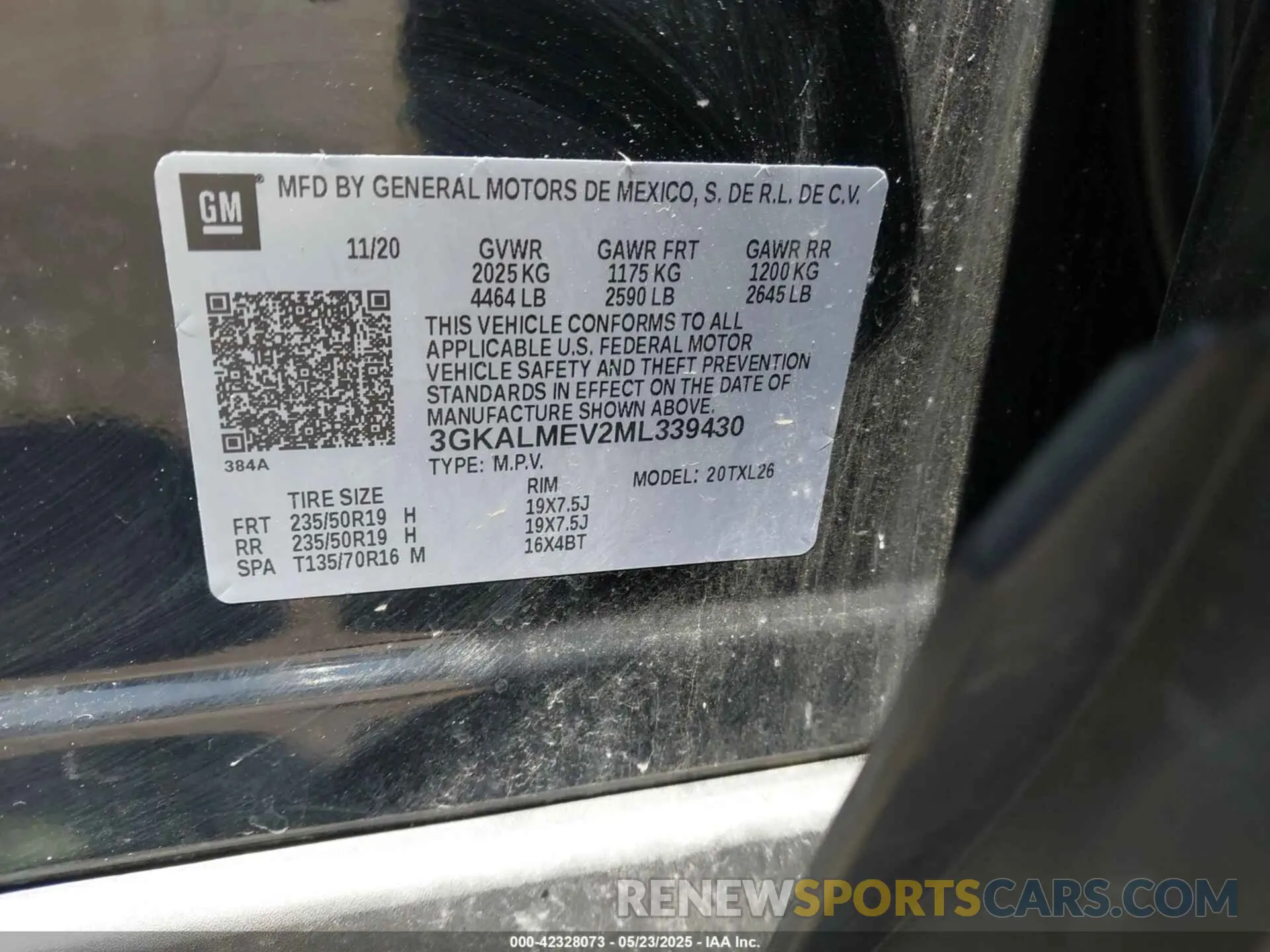 9 Фотография поврежденного автомобиля 3GKALMEV2ML339430 GMC TERRAIN 2021