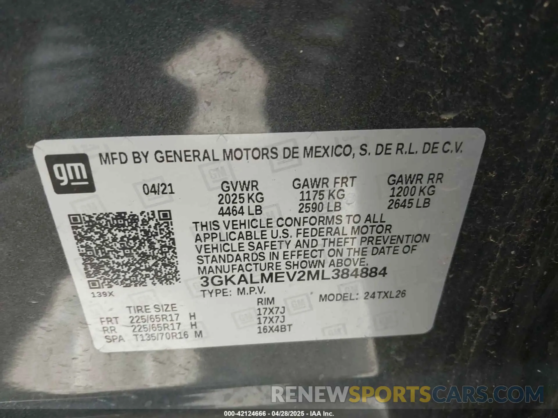 9 Фотография поврежденного автомобиля 3GKALMEV2ML384884 GMC TERRAIN 2021