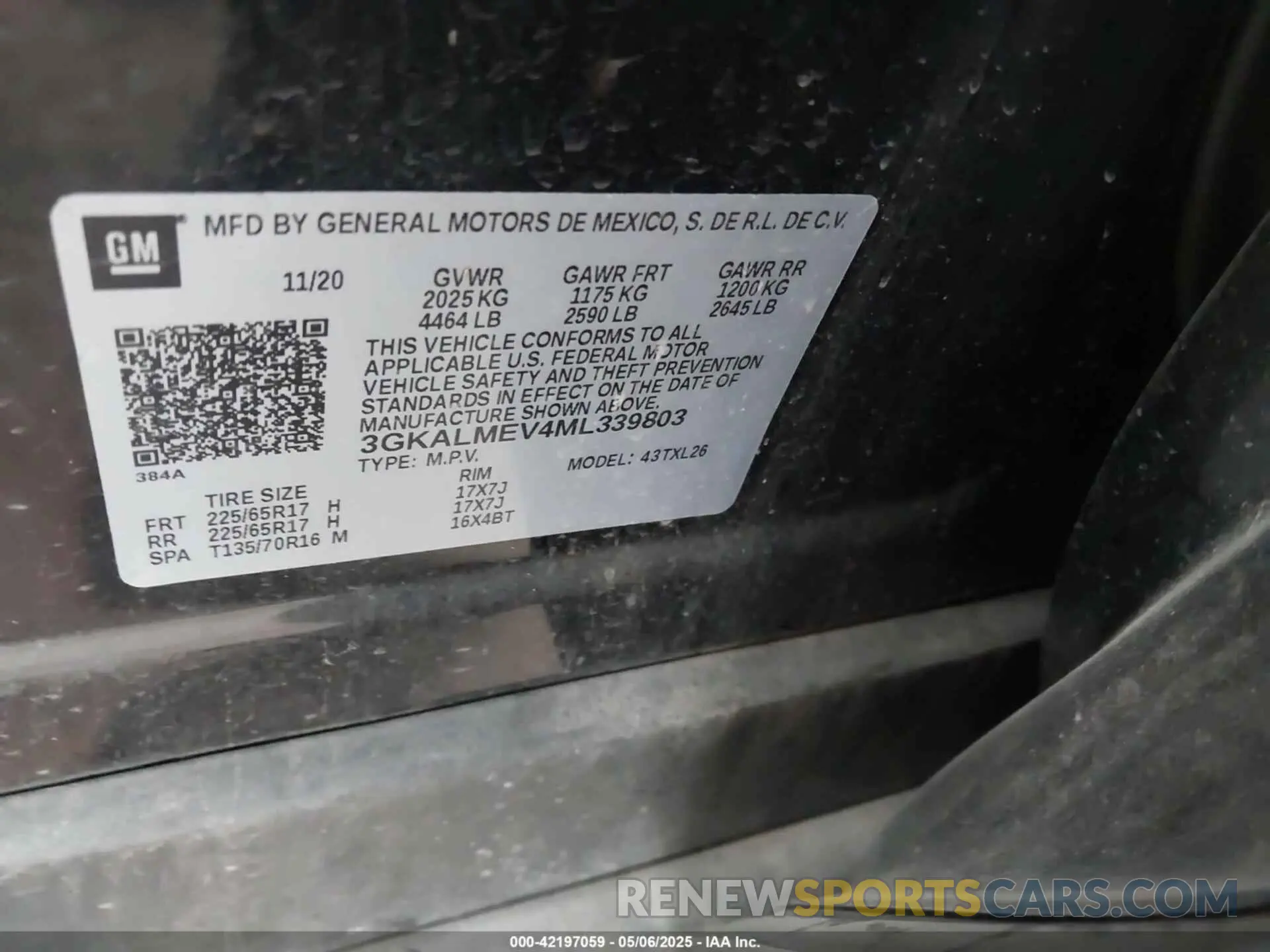 9 Photograph of a damaged car 3GKALMEV4ML339803 GMC TERRAIN 2021