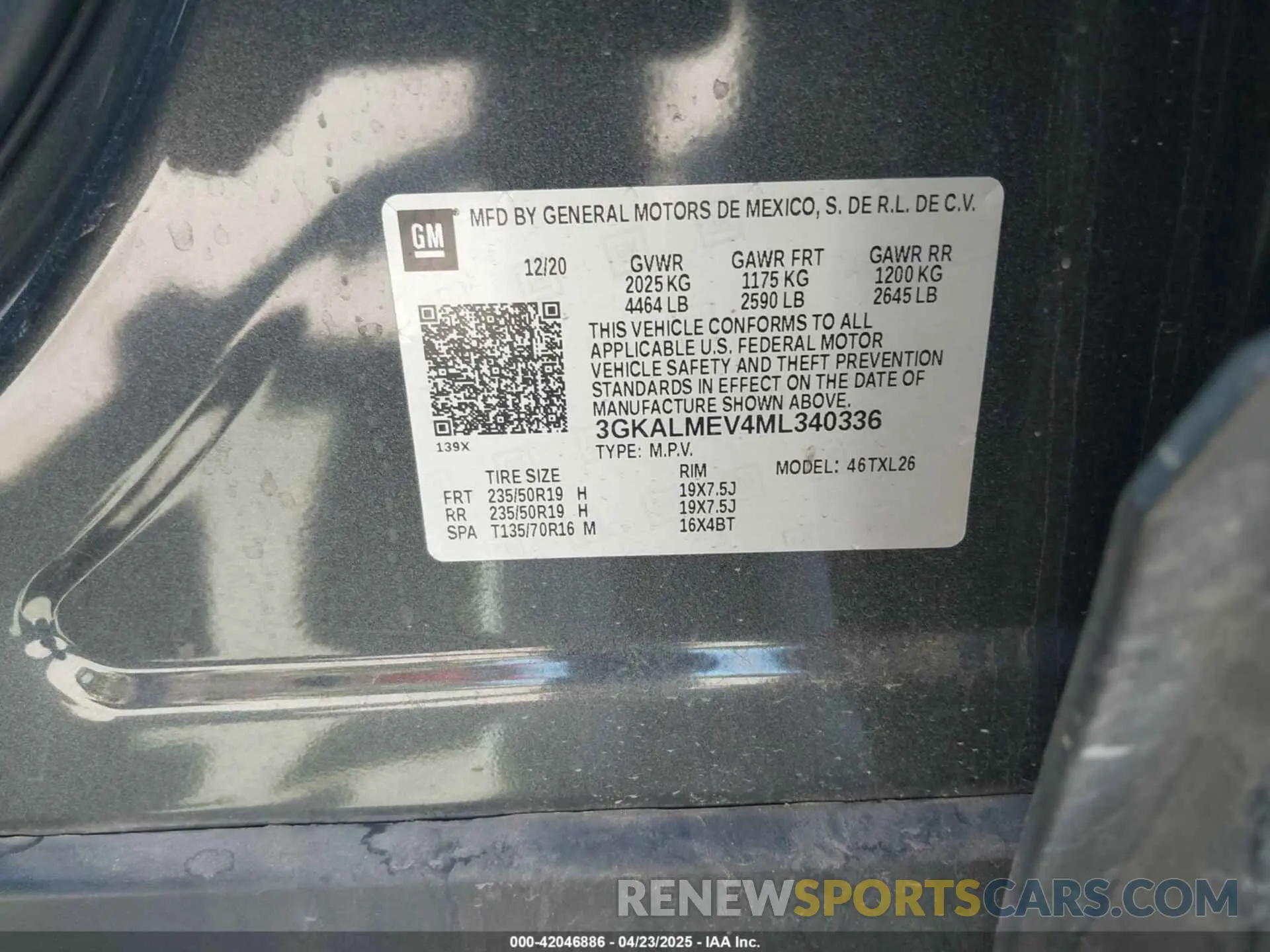 9 Photograph of a damaged car 3GKALMEV4ML340336 GMC TERRAIN 2021