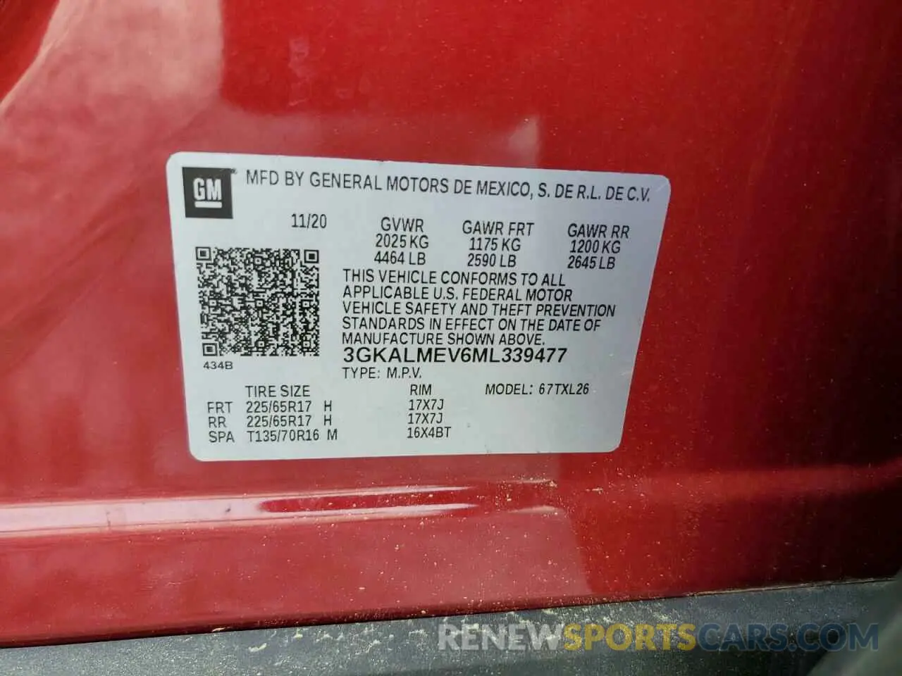 13 Photograph of a damaged car 3GKALMEV6ML339477 GMC TERRAIN 2021