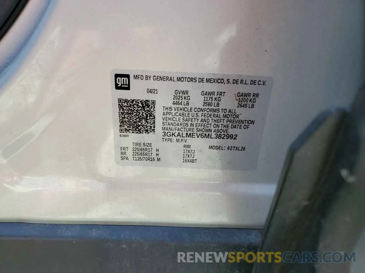 13 Фотография поврежденного автомобиля 3GKALMEV6ML382992 GMC TERRAIN 2021