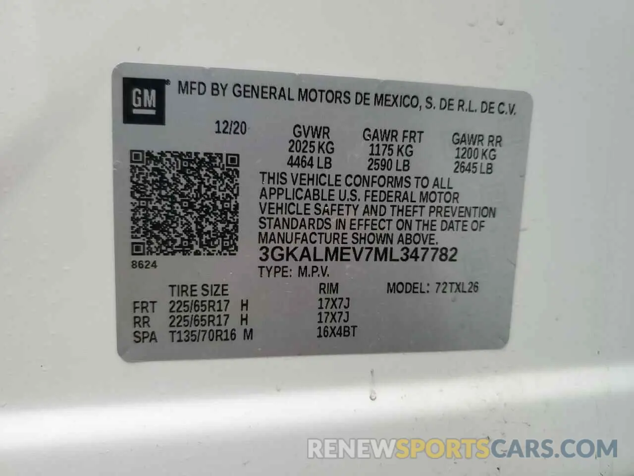 14 Photograph of a damaged car 3GKALMEV7ML347782 GMC TERRAIN 2021