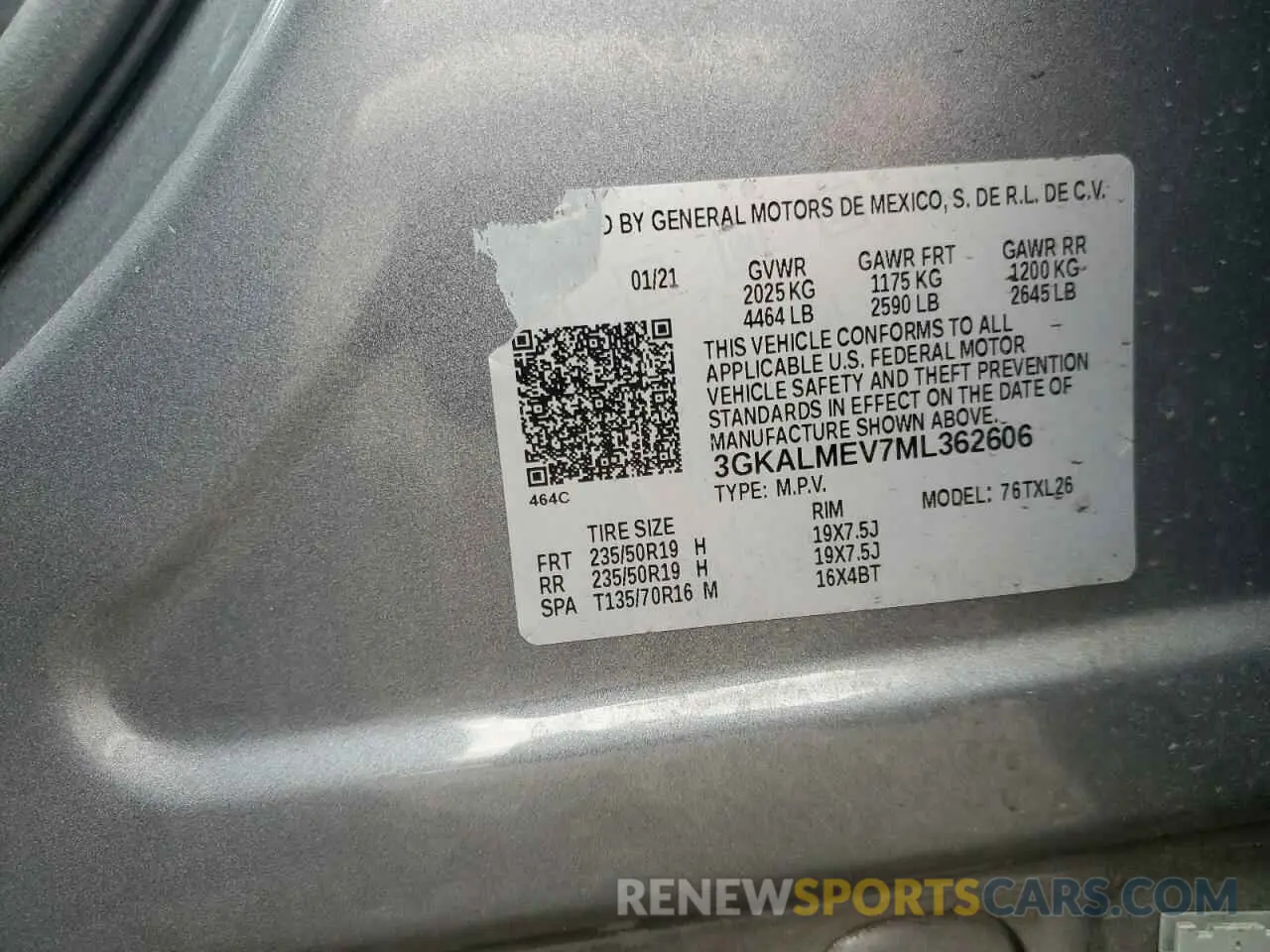 14 Фотография поврежденного автомобиля 3GKALMEV7ML362606 GMC TERRAIN 2021