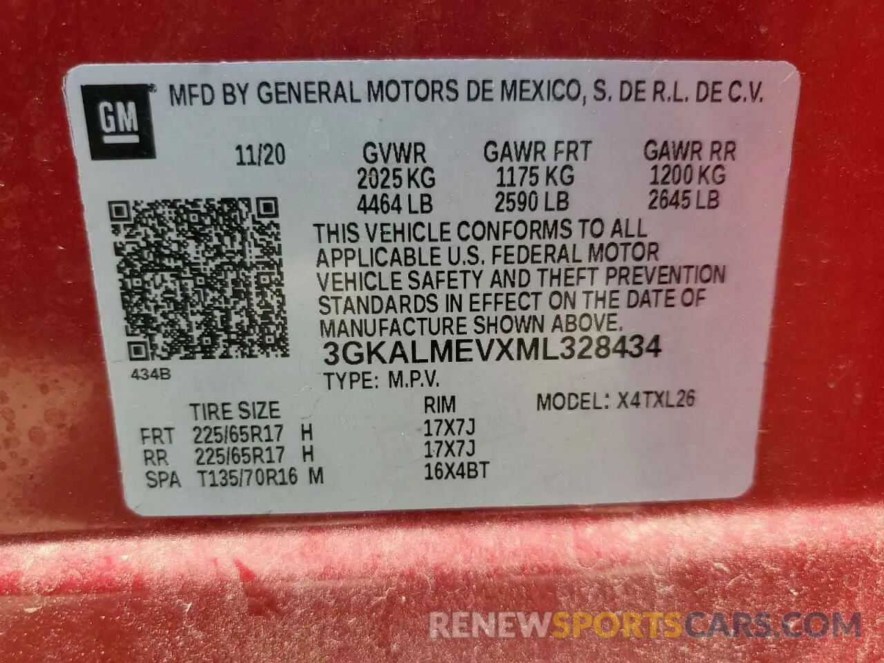 13 Фотография поврежденного автомобиля 3GKALMEVXML328434 GMC TERRAIN 2021