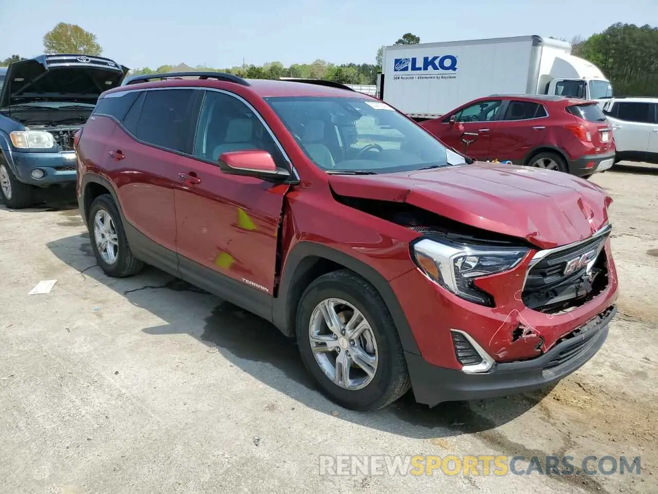 4 Фотография поврежденного автомобиля 3GKALMEVXML328434 GMC TERRAIN 2021