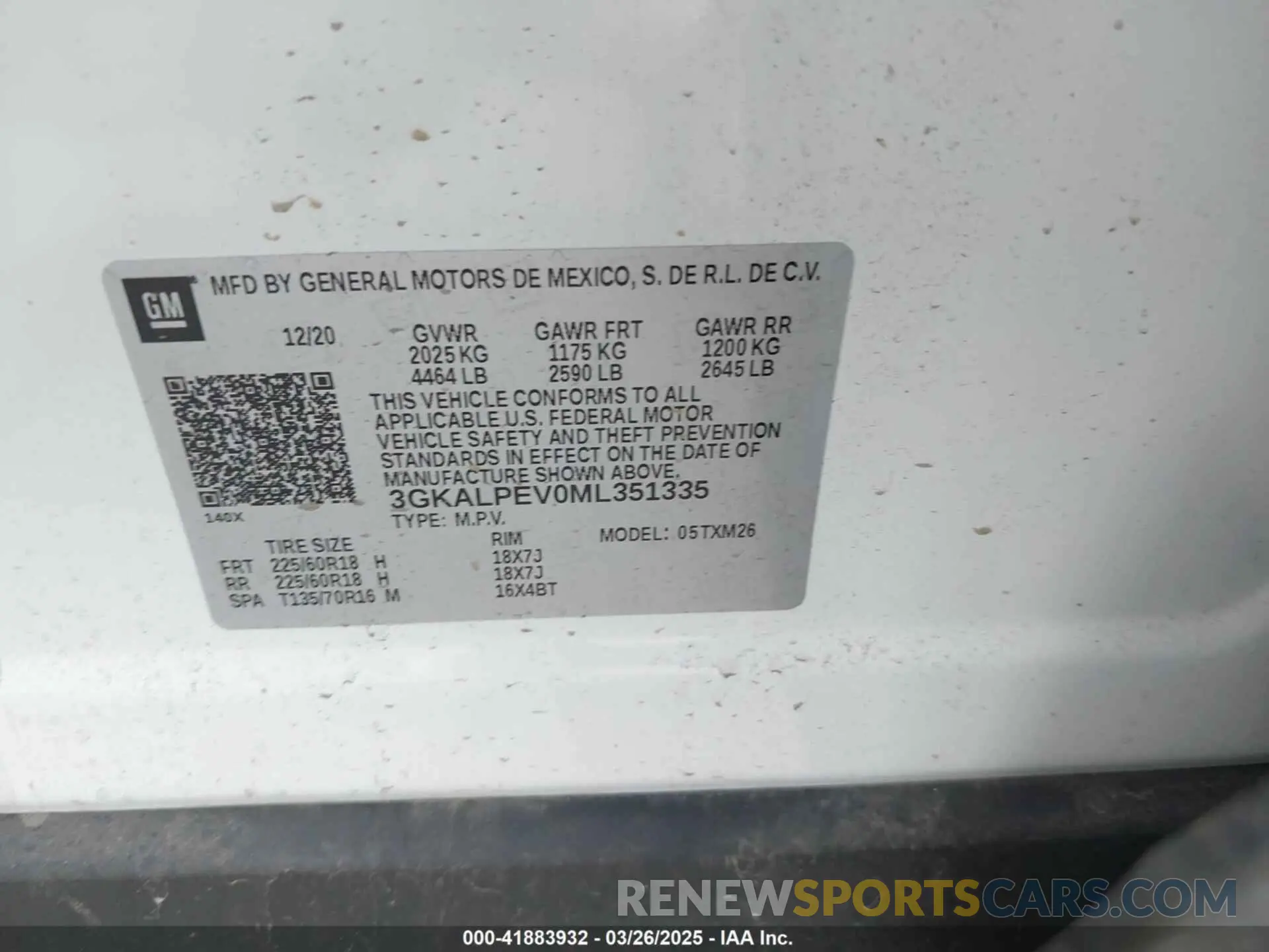 9 Фотография поврежденного автомобиля 3GKALPEV0ML351335 GMC TERRAIN 2021