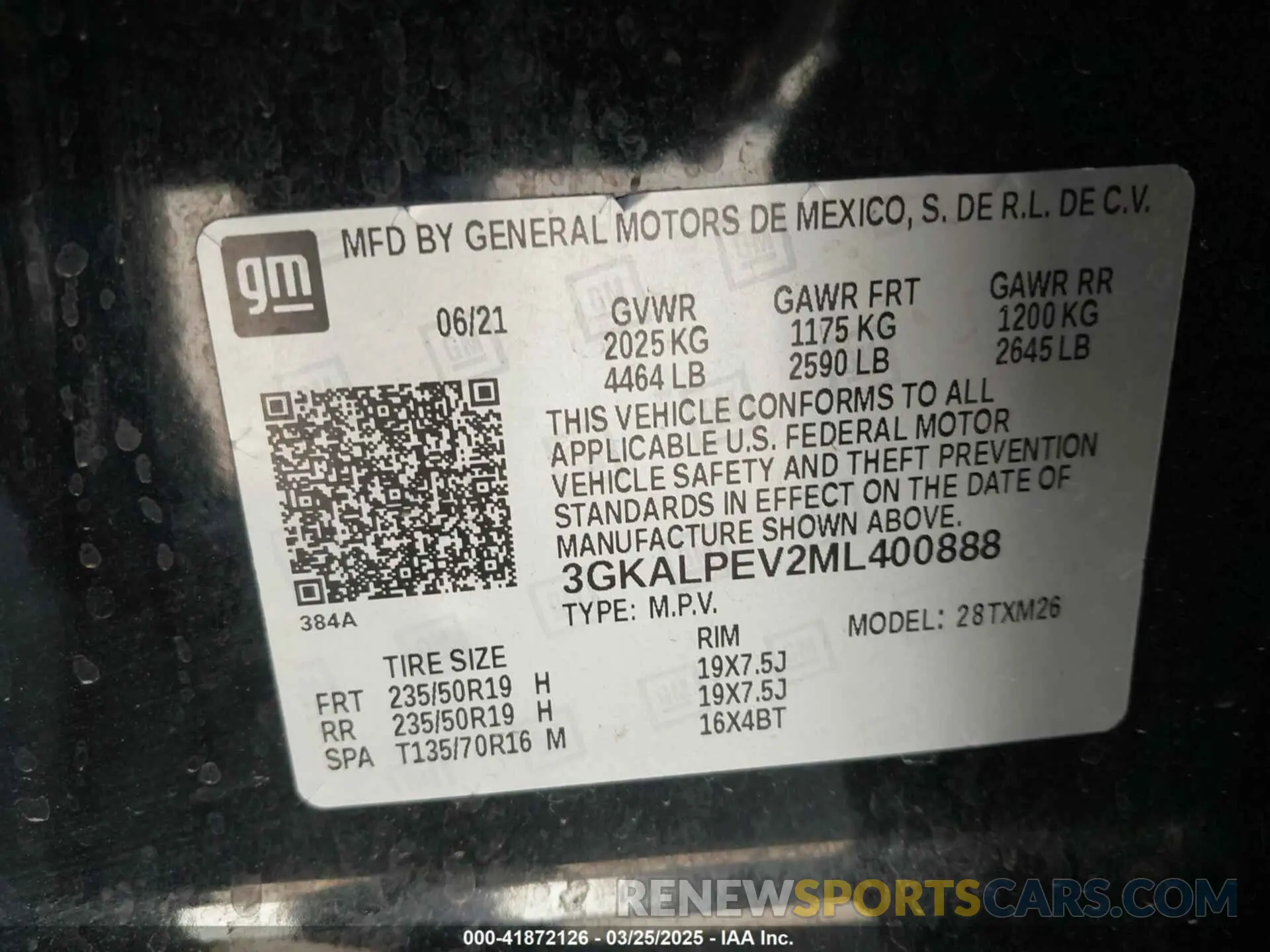 9 Фотография поврежденного автомобиля 3GKALPEV2ML400888 GMC TERRAIN 2021