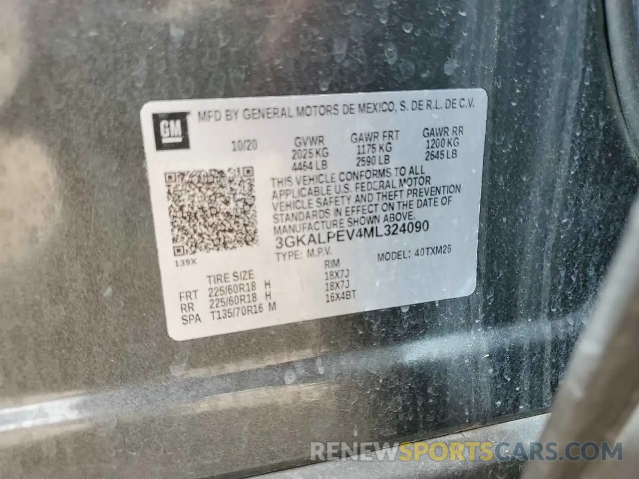 14 Фотография поврежденного автомобиля 3GKALPEV4ML324090 GMC TERRAIN 2021