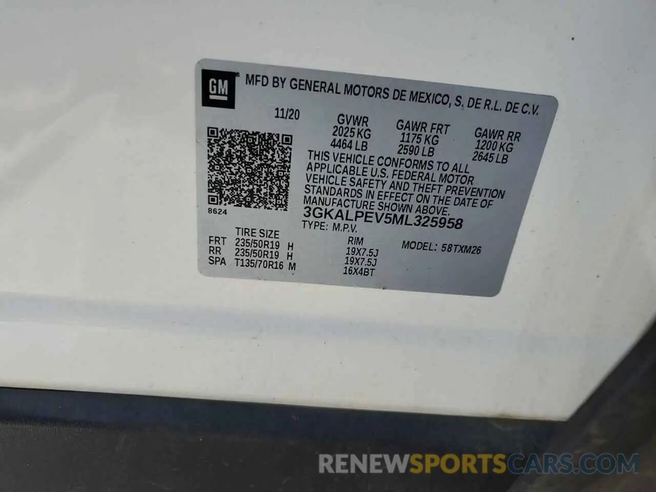 12 Photograph of a damaged car 3GKALPEV5ML325958 GMC TERRAIN 2021