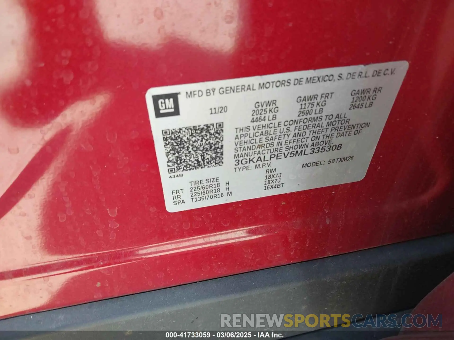 9 Фотография поврежденного автомобиля 3GKALPEV5ML335308 GMC TERRAIN 2021