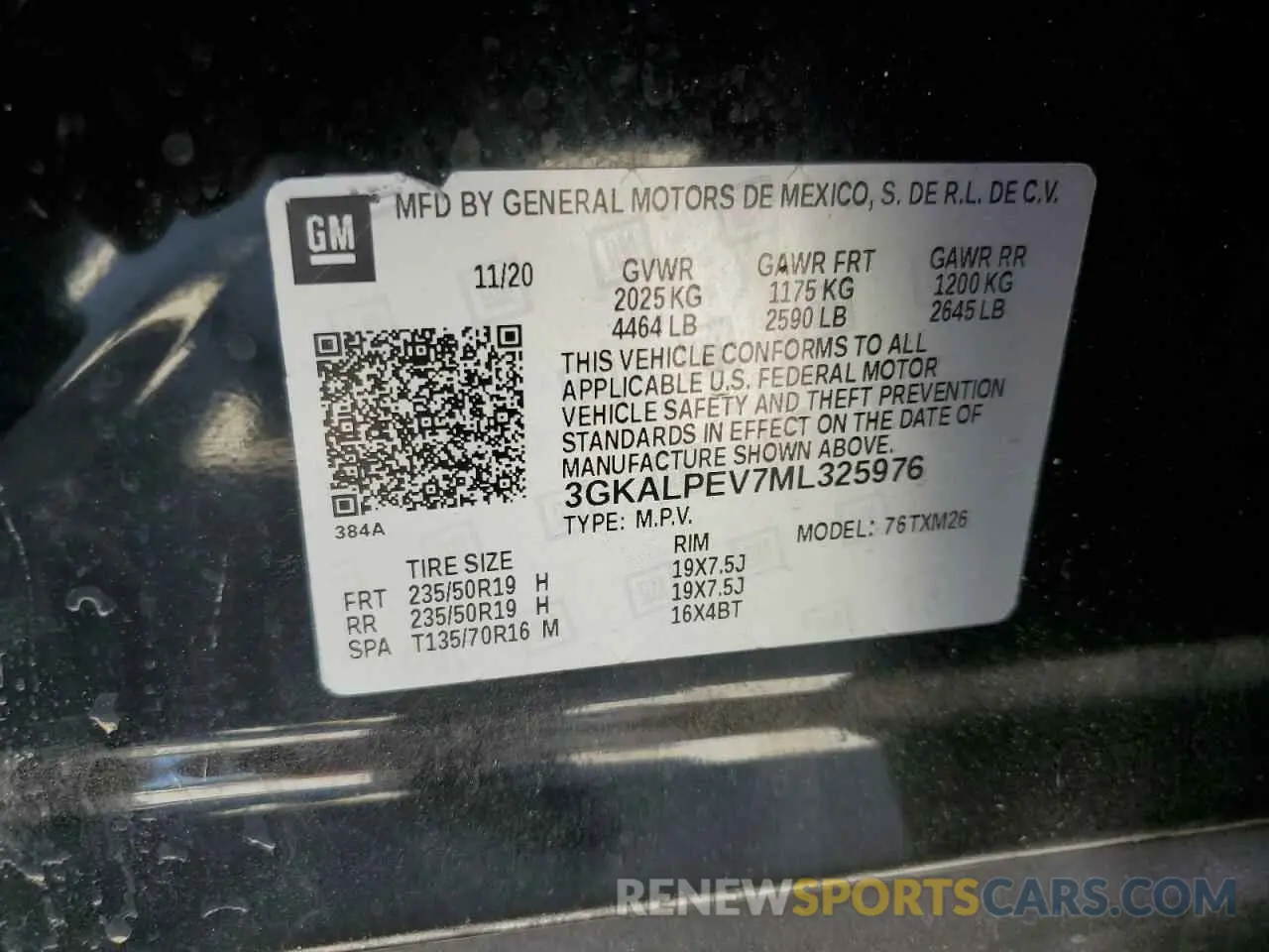 13 Photograph of a damaged car 3GKALPEV7ML325976 GMC TERRAIN 2021