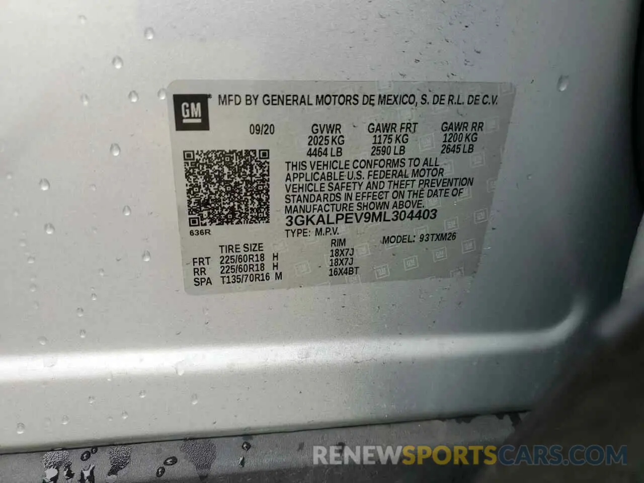 13 Photograph of a damaged car 3GKALPEV9ML304403 GMC TERRAIN 2021