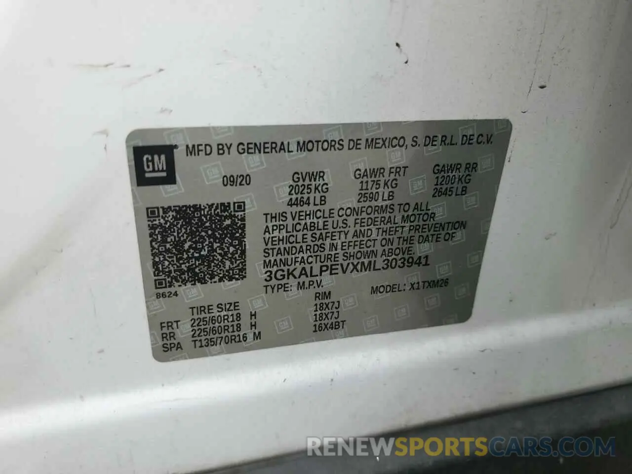 13 Фотография поврежденного автомобиля 3GKALPEVXML303941 GMC TERRAIN 2021