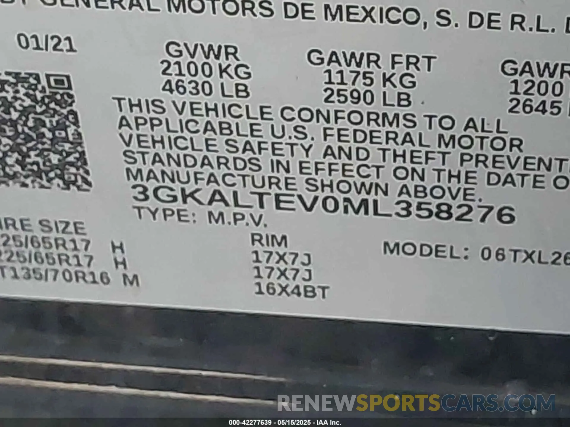 9 Фотография поврежденного автомобиля 3GKALTEV0ML358276 GMC TERRAIN 2021