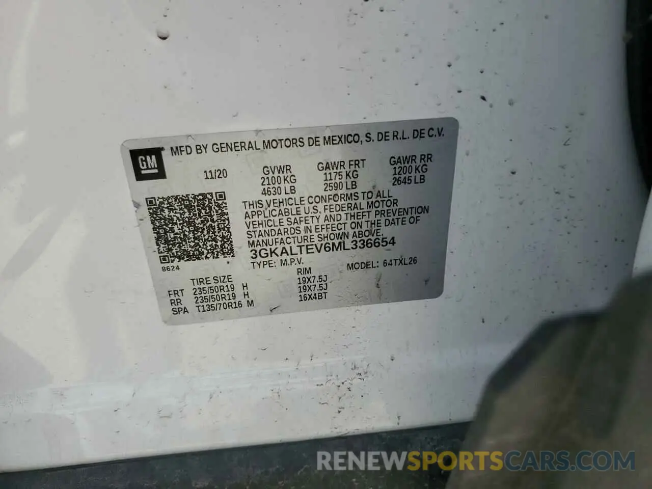 14 Фотография поврежденного автомобиля 3GKALTEV6ML336654 GMC TERRAIN 2021