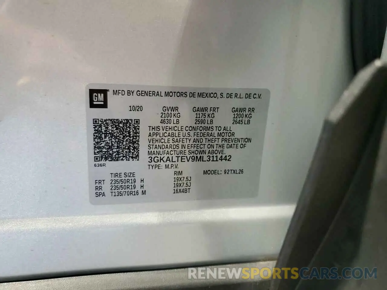 13 Photograph of a damaged car 3GKALTEV9ML311442 GMC TERRAIN 2021