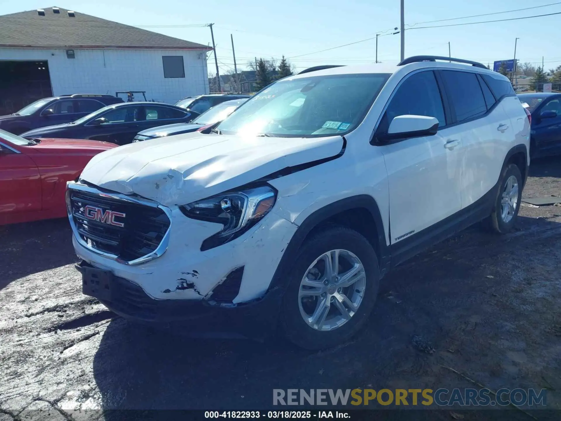 2 Photograph of a damaged car 3GKALTEV9ML383306 GMC TERRAIN 2021