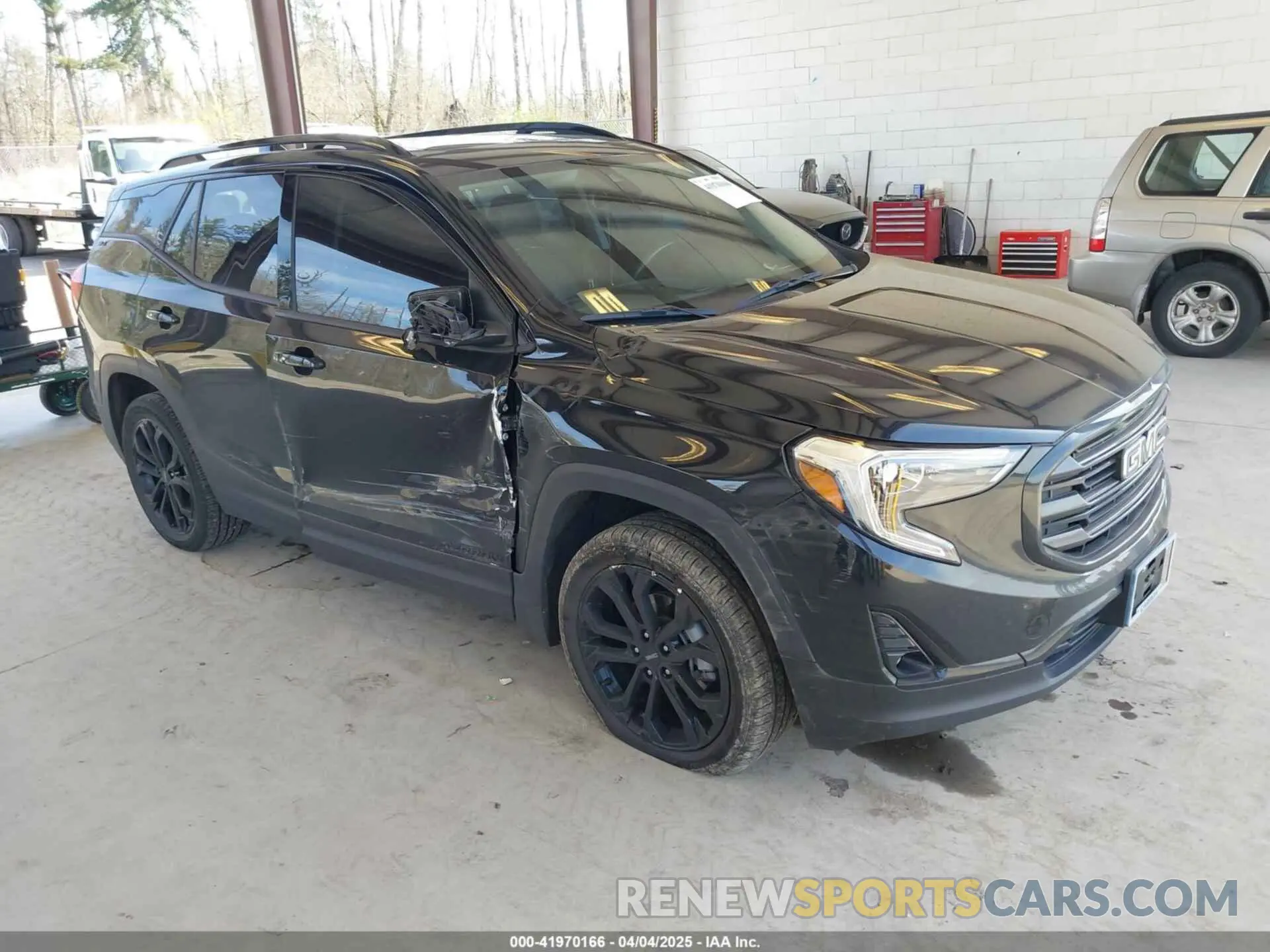 1 Photograph of a damaged car 3GKALVEV4ML349107 GMC TERRAIN 2021