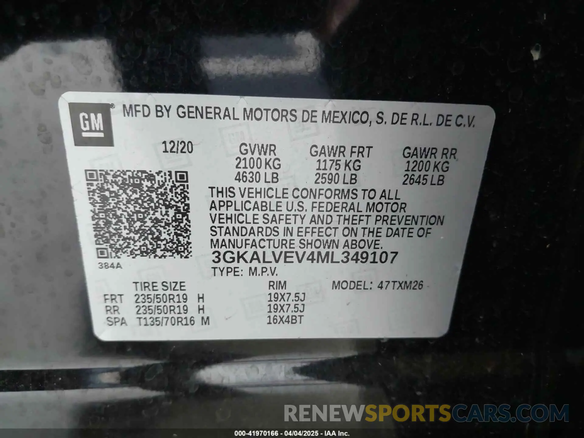 9 Photograph of a damaged car 3GKALVEV4ML349107 GMC TERRAIN 2021