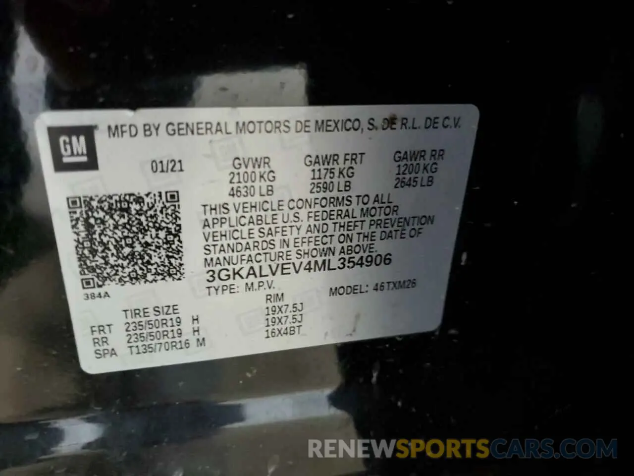 13 Photograph of a damaged car 3GKALVEV4ML354906 GMC TERRAIN 2021
