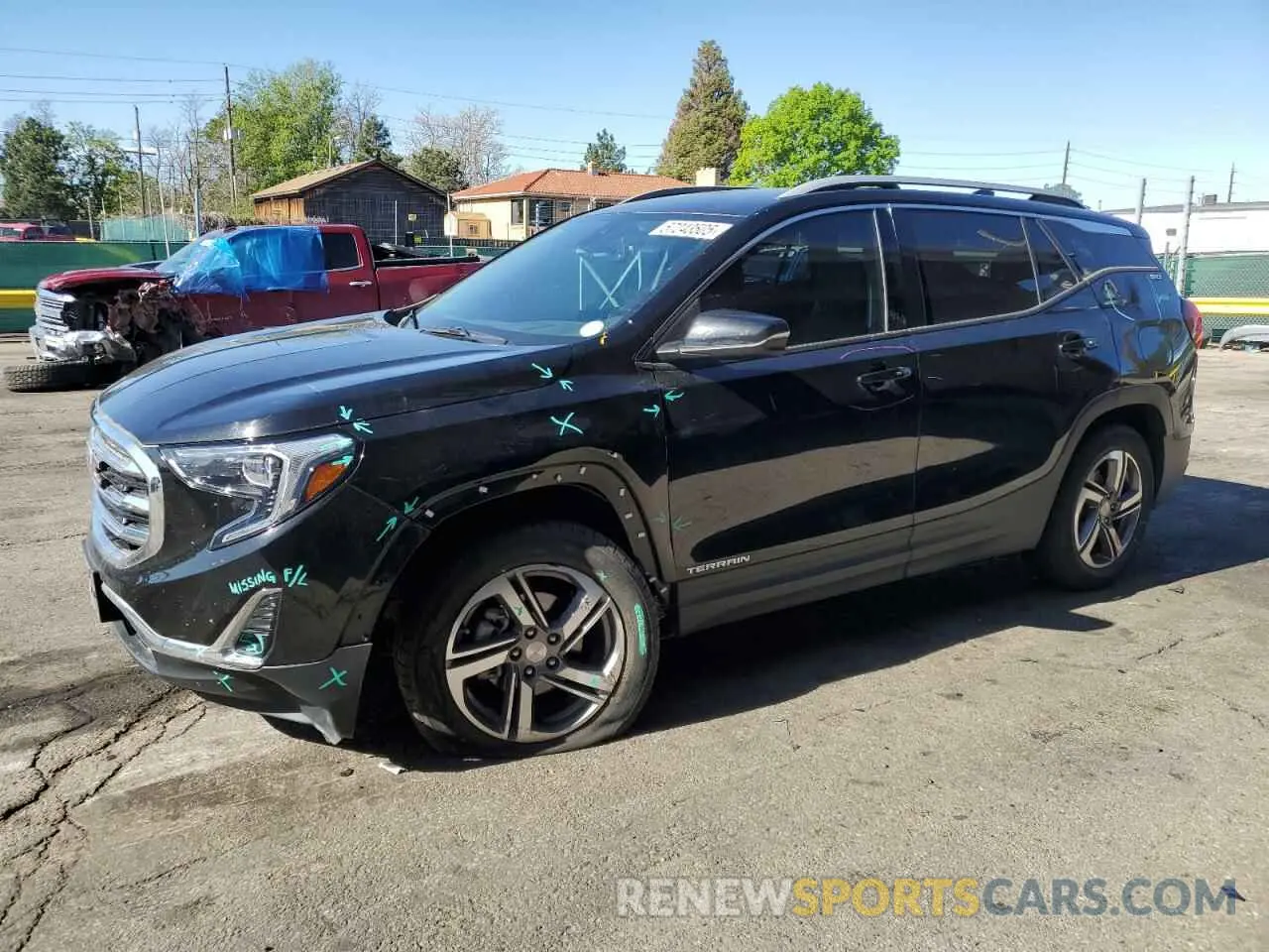 1 Photograph of a damaged car 3GKALVEV4ML397822 GMC TERRAIN 2021
