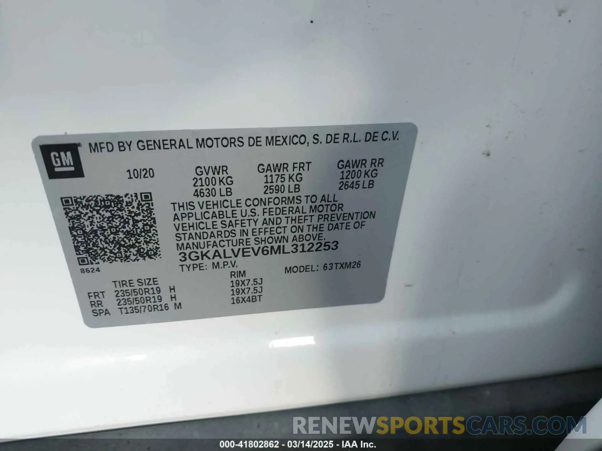 9 Фотография поврежденного автомобиля 3GKALVEV6ML312253 GMC TERRAIN 2021