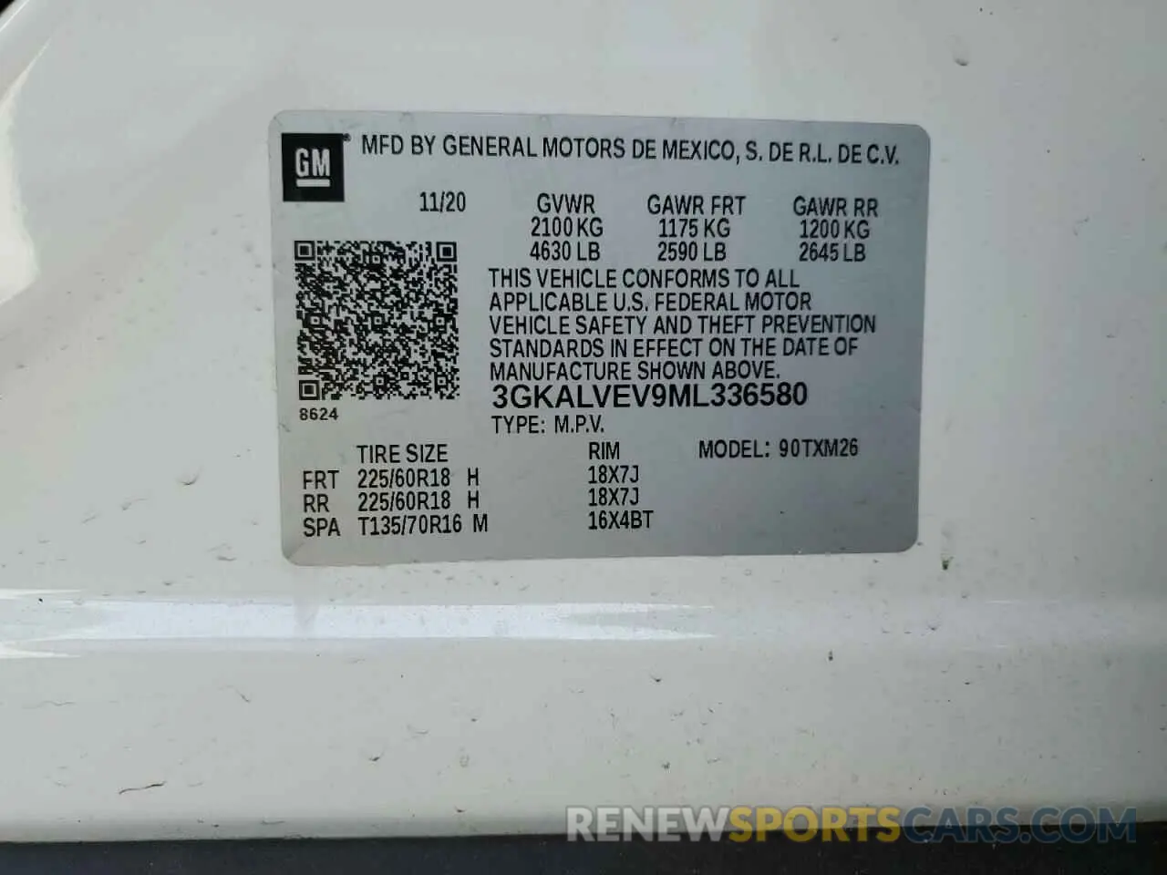 13 Фотография поврежденного автомобиля 3GKALVEV9ML336580 GMC TERRAIN 2021