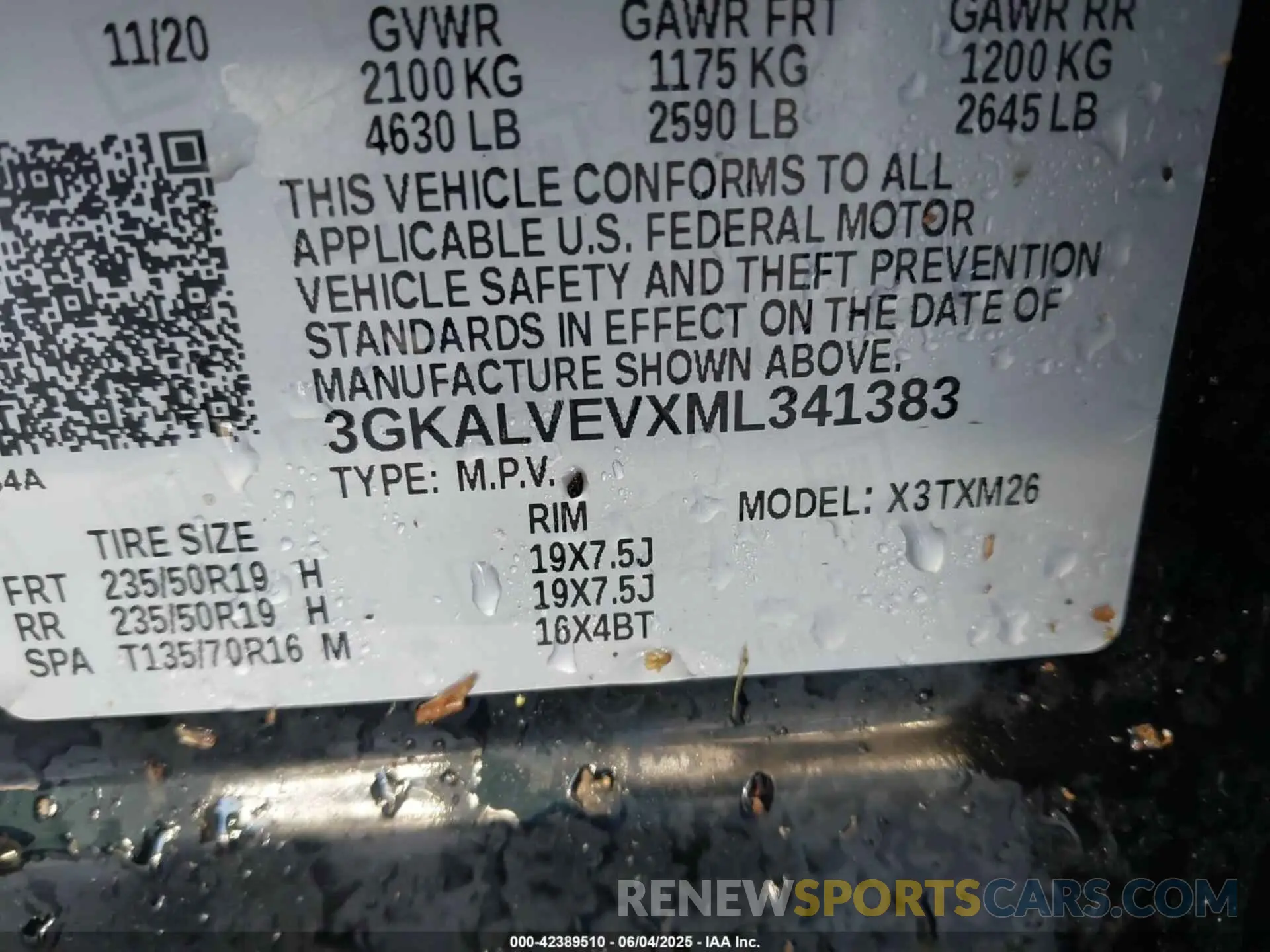 9 Фотография поврежденного автомобиля 3GKALVEVXML341383 GMC TERRAIN 2021