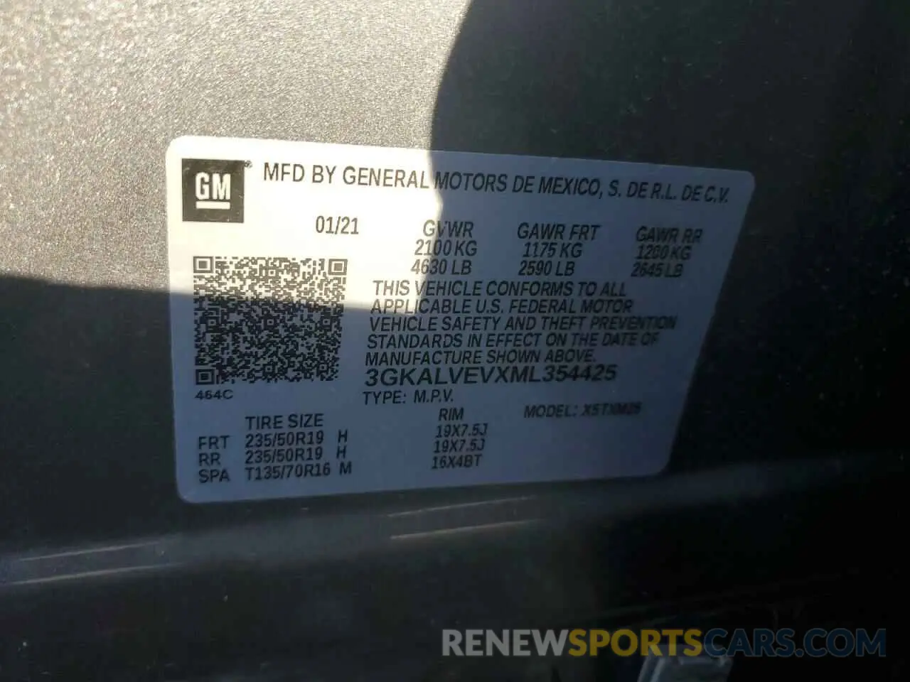 14 Photograph of a damaged car 3GKALVEVXML354425 GMC TERRAIN 2021