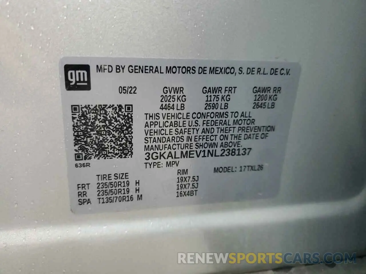 13 Photograph of a damaged car 3GKALMEV1NL238137 GMC TERRAIN 2022
