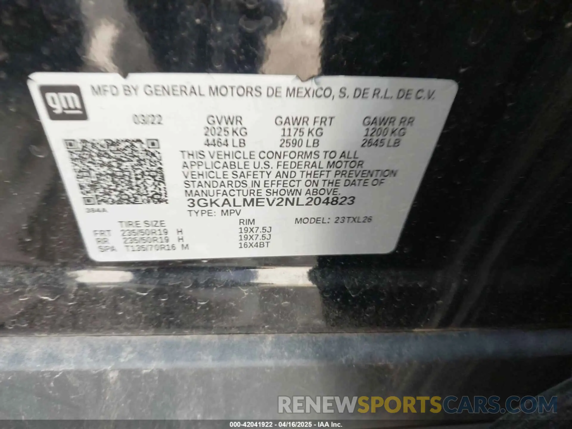 9 Фотография поврежденного автомобиля 3GKALMEV2NL204823 GMC TERRAIN 2022