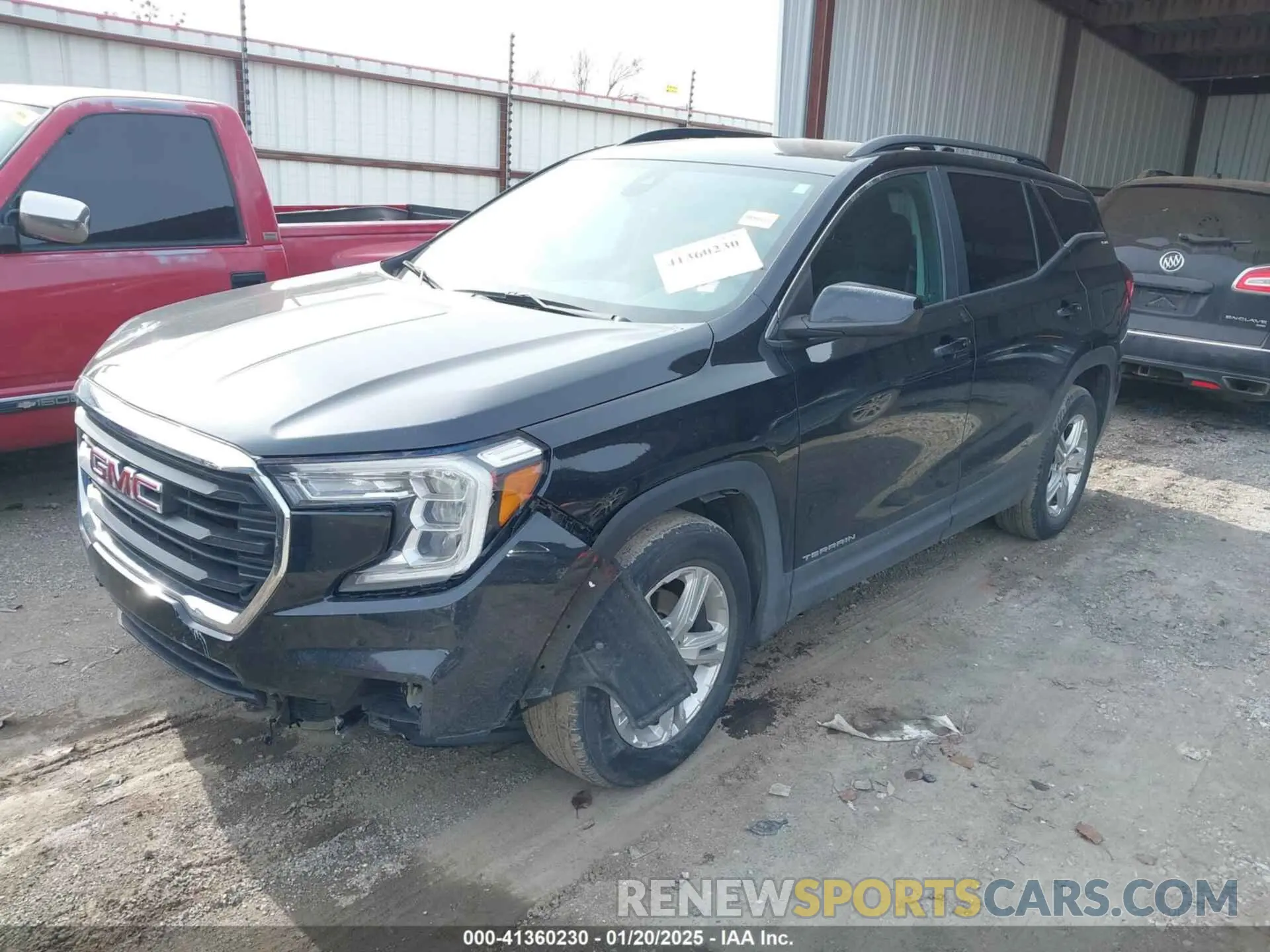 2 Photograph of a damaged car 3GKALMEV3NL108859 GMC TERRAIN 2022