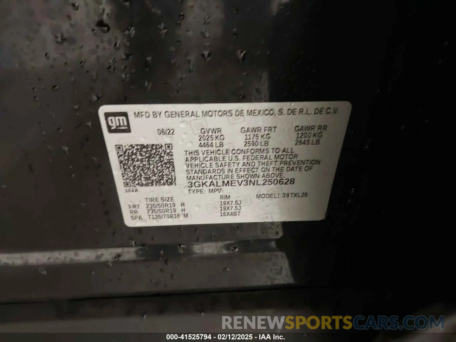 9 Photograph of a damaged car 3GKALMEV3NL250628 GMC TERRAIN 2022