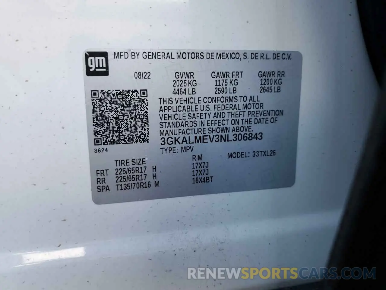 15 Фотография поврежденного автомобиля 3GKALMEV3NL306843 GMC TERRAIN 2022