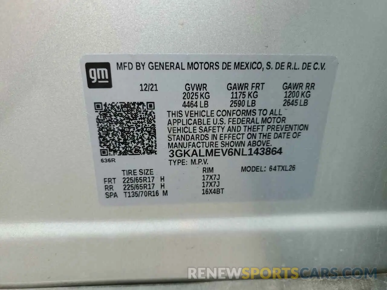14 Photograph of a damaged car 3GKALMEV6NL143864 GMC TERRAIN 2022