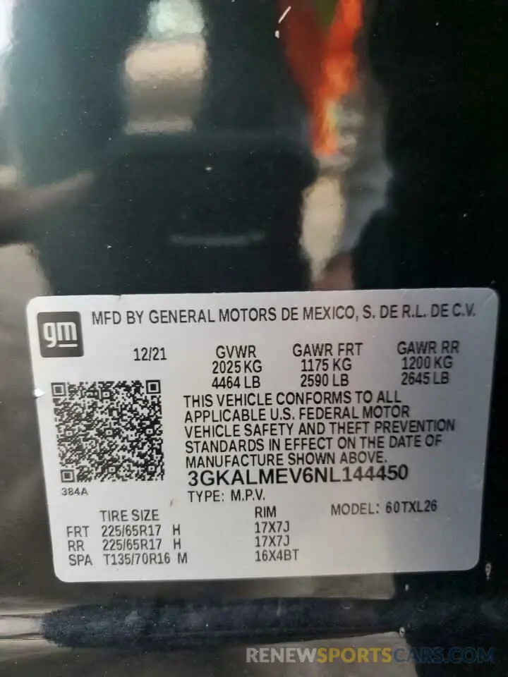 14 Фотография поврежденного автомобиля 3GKALMEV6NL144450 GMC TERRAIN 2022