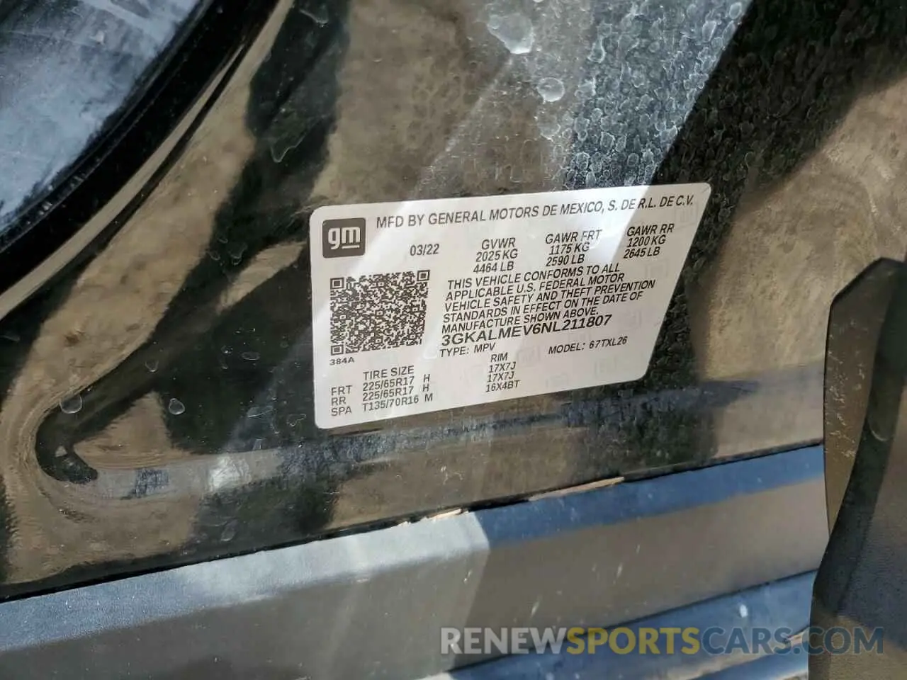 14 Photograph of a damaged car 3GKALMEV6NL211807 GMC TERRAIN 2022