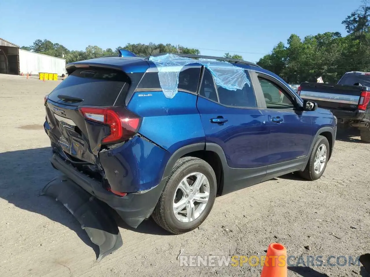 3 Photograph of a damaged car 3GKALMEV6NL305668 GMC TERRAIN 2022