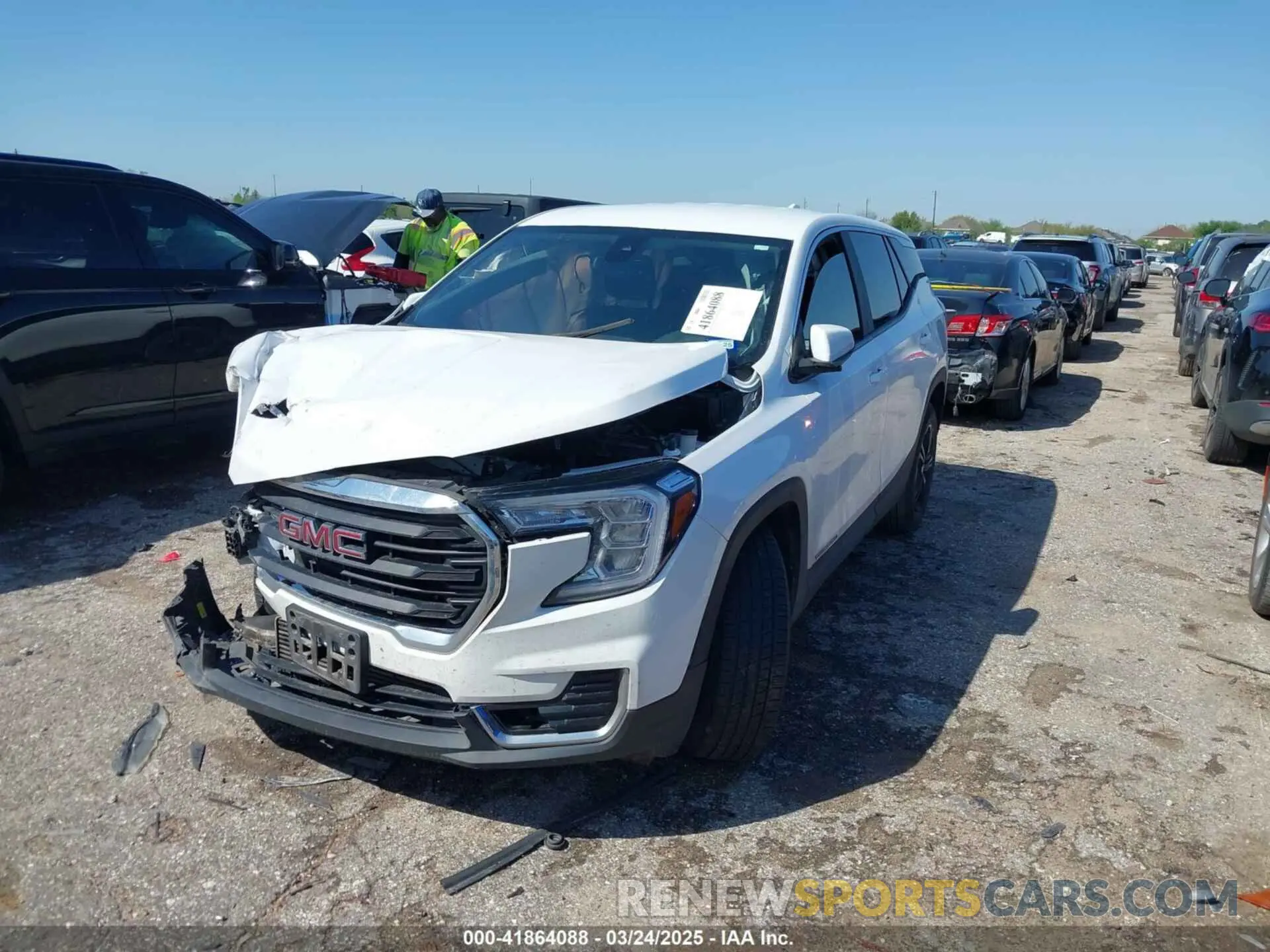 2 Photograph of a damaged car 3GKALMEV8NL109103 GMC TERRAIN 2022