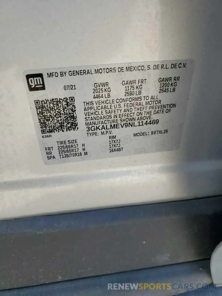 14 Фотография поврежденного автомобиля 3GKALMEV9NL114469 GMC TERRAIN 2022