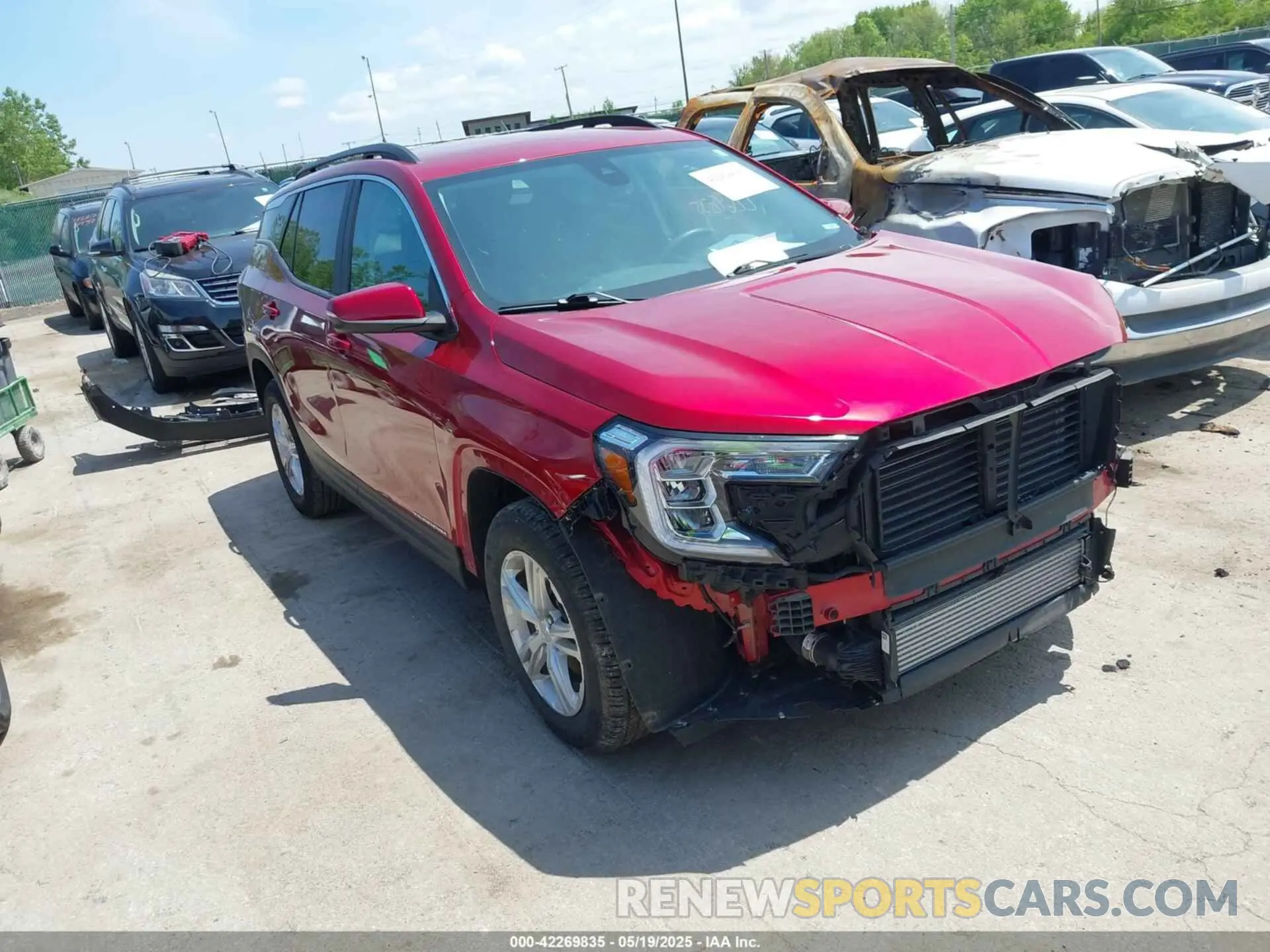 1 Photograph of a damaged car 3GKALMEV9NL182044 GMC TERRAIN 2022