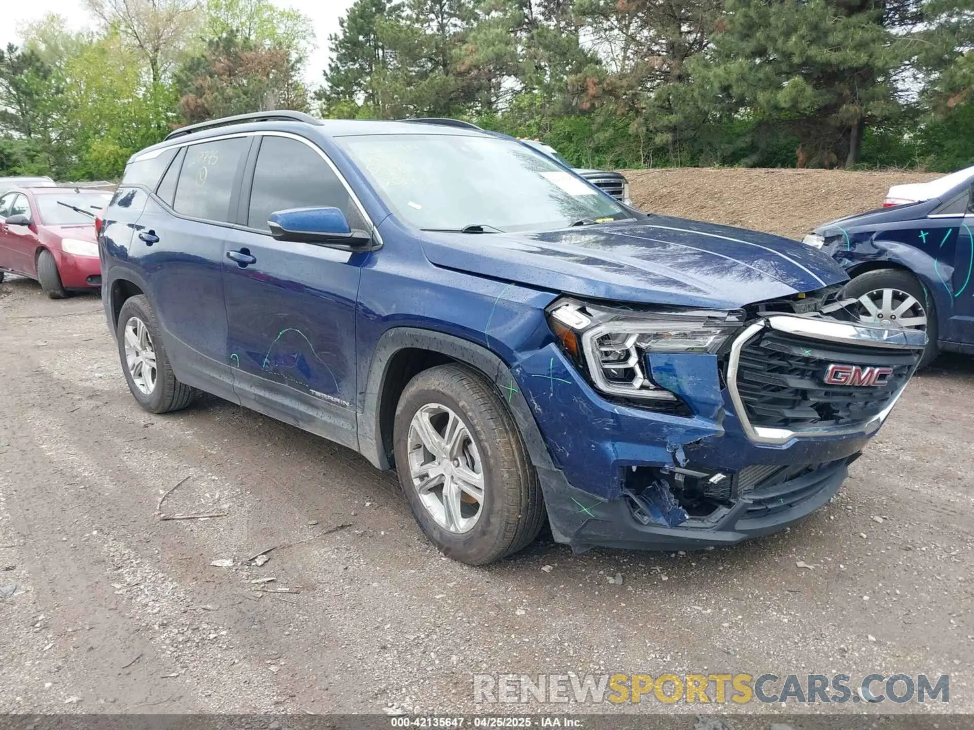 1 Photograph of a damaged car 3GKALMEVXNL207775 GMC TERRAIN 2022